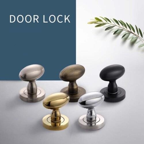 High-quality cabinet handles egg-shaped oval door handles Cabinet bedroom door locks without locks Home hardware locks