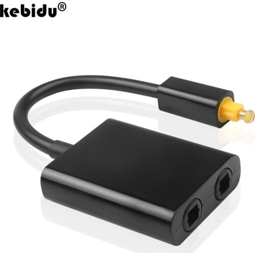 Kebidu High Quality Mini USB Splitter Adapter Toslink Optical Fiber Audio 1 to 2 Male to Female Micro USB Cable Accessories