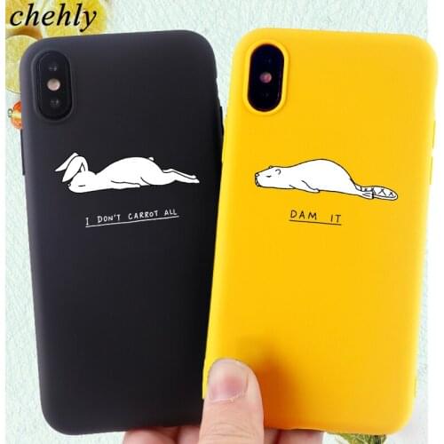Funny Cartoon Phone Case for IPhone 6s 7 8 11 Plus Pro X XS MAX XR Fashion Cases Soft Silicone Fitted TPU Back Cover Accessories