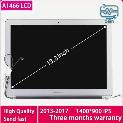 New LCD Screen Display For MacBook Air 13" A1466 LCD Assembly 2013 2014 2015 2016 2017 MD760 Glass Panel Replacement Monitor