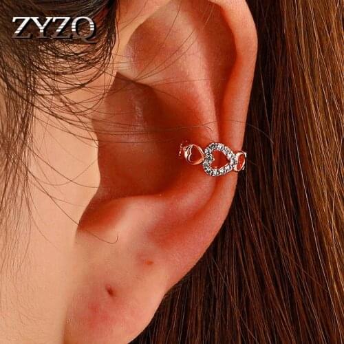 ZYZQ ins Simple Love No Pierced Clip Earrings For Women 1 PC Temperament Geometric Earrings Anniversary Gift Jewelry 2021