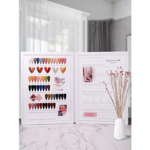 528/400/300/240 Color Acrylic Nail Gel Polish Display Card Book Color Board Chart Nail Art Salon Manicure Practice Board