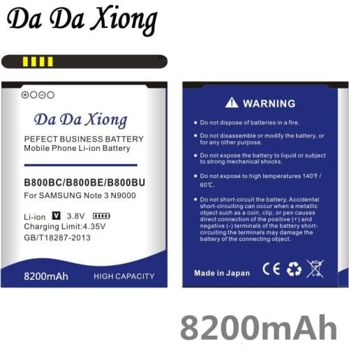 8200mAh B800BC B800BE B800BU Battery for Samsung Galaxy Note 3 N9000 N9005 N900A N900 N9002 N9008 N9009 N9006 N9008S Phone