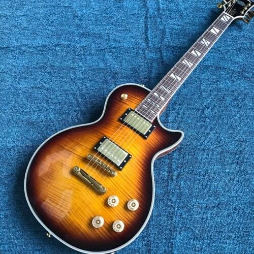 Free delivery, tiger maple top electric guitar, double convex surface ，rosewood fingerboard , high quality electric guitar