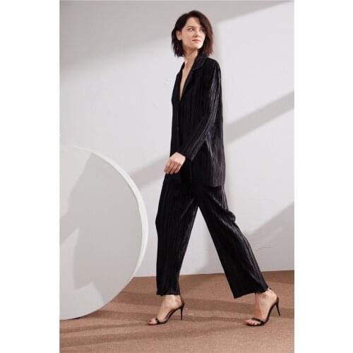 BLUE FOLD Women's Velvet Trouser Suits