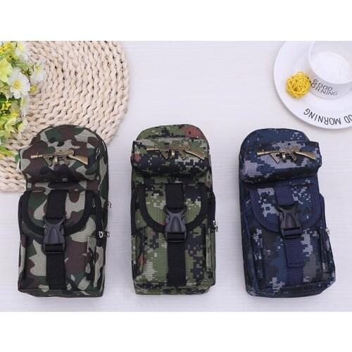 Pencil Case For Boys Camouflage School Cool Stationery Supplies Military Style High Capacity Durable Oxford Cloth Pen Box bags