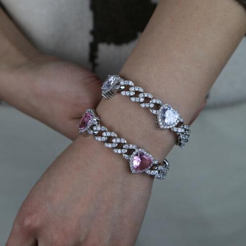 Iced Hiphop Pink Bracelets