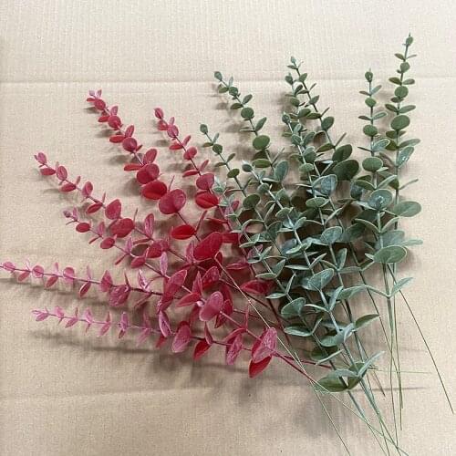 1 Piece Simulation Eucalipto Branch Single Artificial Eucalyptus for Wedding Shooting Prop Home Decoration