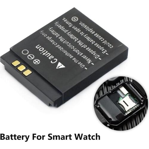 8PCS lq s1 3.7V 380mAh Rechargeable Li-ion Polymer Battery Smart Watch Battery for DZ09 W8