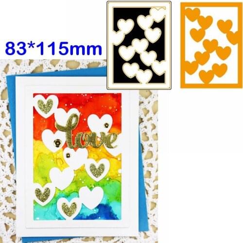 Love-Hearts Paterrn Metal Cutting Dies Pattern Die Cuts For Card Making Scrapbooking Decoration Crafts New 2019