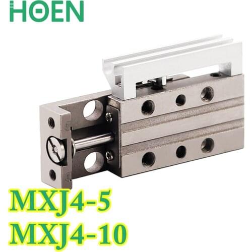 MXJ series air slide table ylinder MXJ4-5 MXJ4-10 MXJ4-5C MXJ4-10C MXJ4-5CS mini pneumatic cylinder slide cylinder