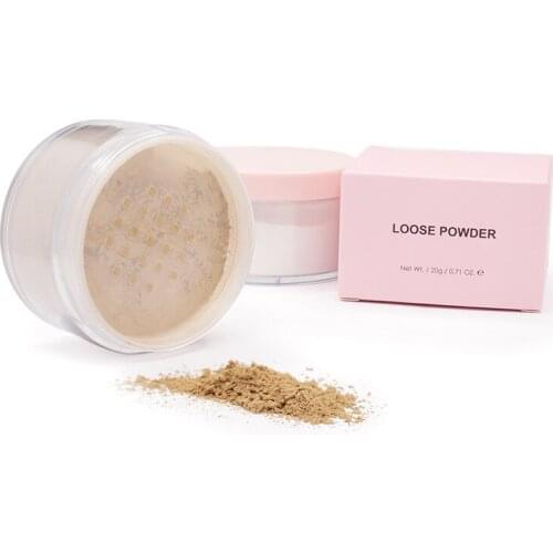 9 Colors Set Makeup Loose Powder With Puff Private Label Cosmetics Face Powder Makeup Oil Control Natural No Logo Custom Logo