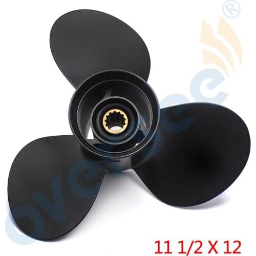 New Outboard Propeller 58100-95393-019 For SUZUKI OUTBOARD ENGINE 35-60HP, 11 1/2 x 12
