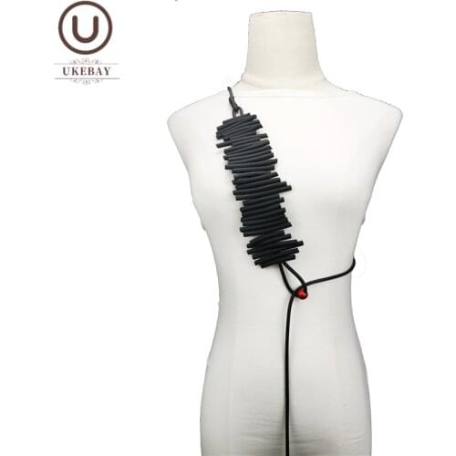 UKEBAY New Strange Geometric Pendant Necklace Women Handmade Jewelry Different Wears Designer Luxury Jewelry Necklaces For Party