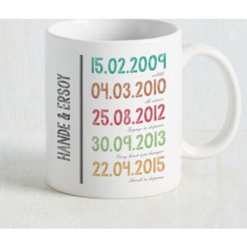 Personalized Dated The Beautiful Yaks Design White Mug Cup-1