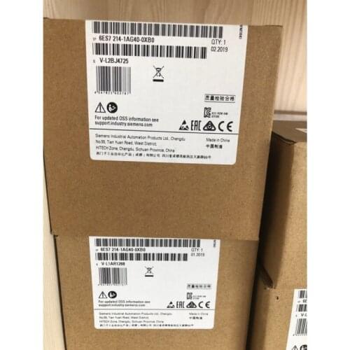 1PC New Siemens 6ES7214-1AG40-0XB0 6ES7 214-1AG40-0XB0 SIMATIC S7-1200 CPU 1214C