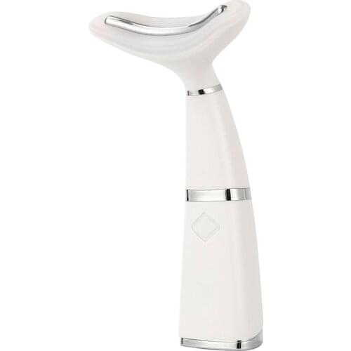 Professional LED Photon Therapy Neck Lifting Skin Tighten Device Double Chin Remover Vibration Wrinkle Elimination Instrument