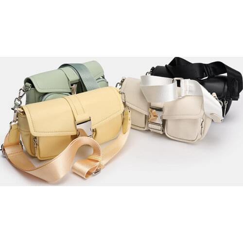 Light Luxury Lock Cross Body Bag Woman High Sense of Broadband Small Square Shoulder Messenger Bags Designer Satchel Handbag