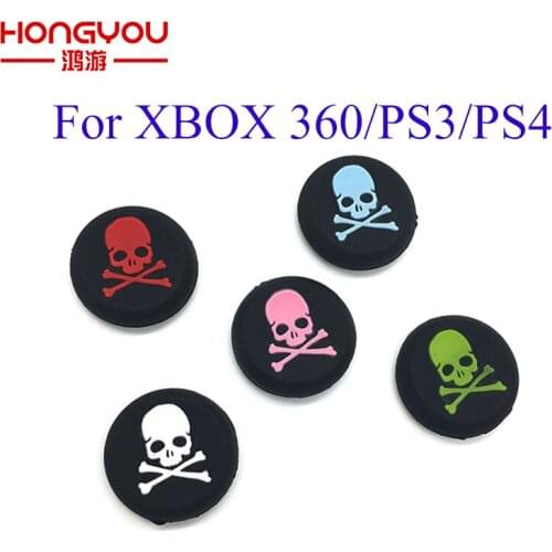 100PCS For BOX 360 Silicone Analog Thumbstick Caps for Sony PS4 PS3 Joystick Caps for Dualshock 4 Controller Game Accessorie