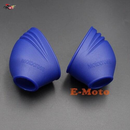 BLUE Dust-proof Foot Peg Cover Protector Kawasaki KX 450F KLX 65 85 100 125 250F New E-Moto