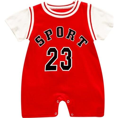 2021 Summer Boys Sport Suit Short Sleeve Tracksuit for Toddler Baby Boy and Girls Infant Baby Clothing 0-24M Newborns Rompers