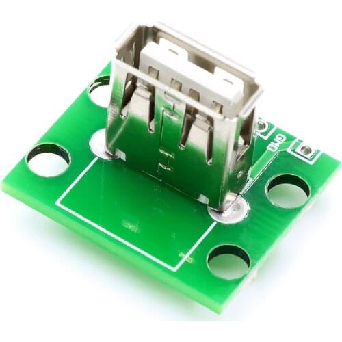 Vertical USB female with PCB board USB2.0 female has been welded data cable to USB female A