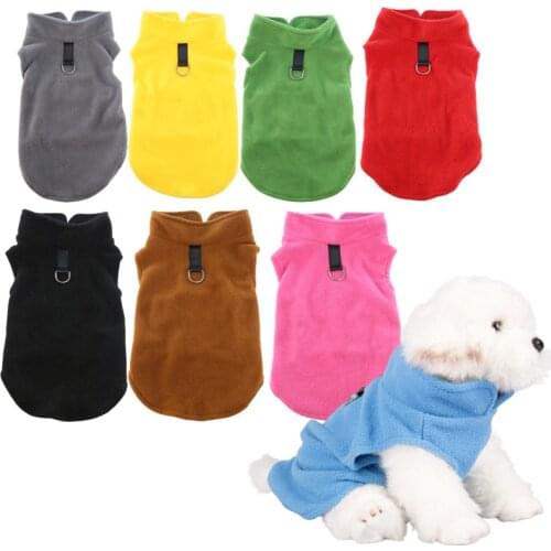 Winter Fleece Pet Dog Clothes Warm Puppy Clothing French Bulldog Coat Pug Costume Jacket For Small Dogs Chihuahua Yorkshire Vest
