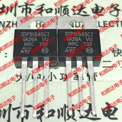 10pcs/lot STPS1545CT New Spot TO-220 SCHOTT 45V 15A