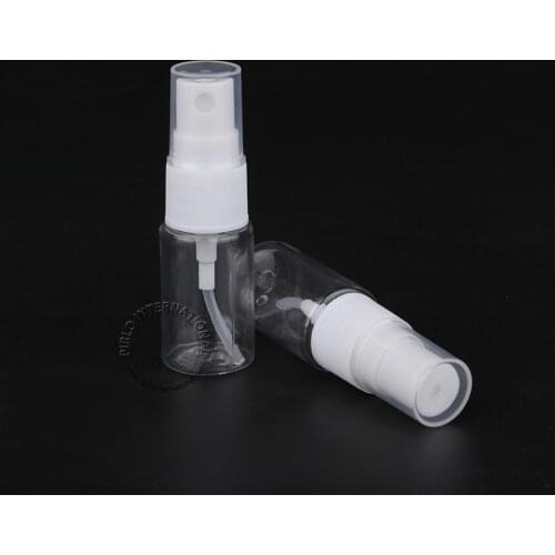 100pcs/Lot Wholesale 10ml Plastic Empty Spray Bottle White Cap PET Atomizer Container 10g Perfume Bottle Refillable Packaging