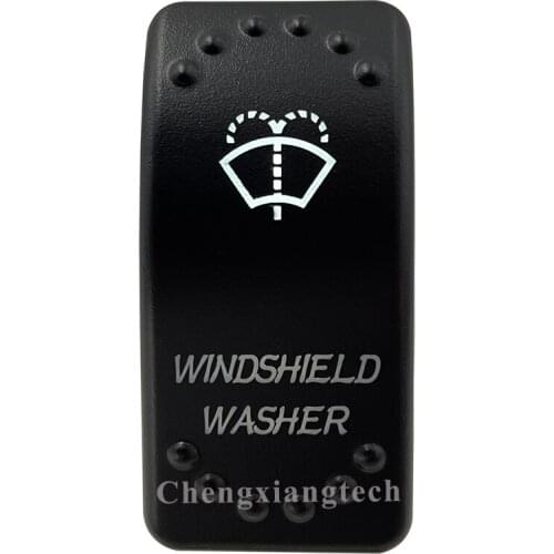 12v/24v Car Boat WINDSHIELD WASHER Rocker Switch White Led 3 Pin SPST On Off Replacement for Carling ARB STYLE Waterproof IP66
