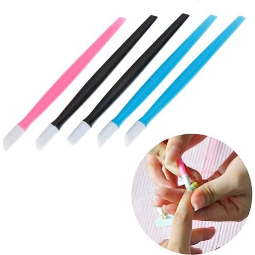 2/5Pcs Random Color New Grinding Pen Nail Cuticle Dead Skin Remover Nail Polish Manicure Stick Nail Tools