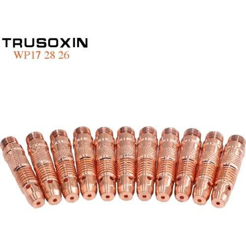 7Pcs Welding Tools Accessories TIG Inverter DC Welding Machine Welder Equipment 1.6/2.0/2.4/3.0/3.2MM TIG Tungsten Collet body
