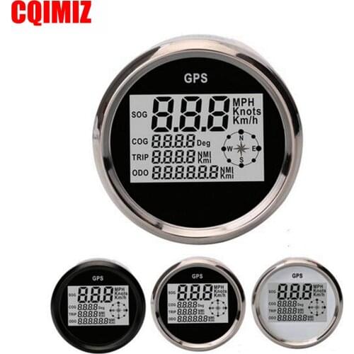 Automobile Tuning Gauges 85mm Digital GPS Speedometers Odometers Motorcycle Tuning Meters 9-32V