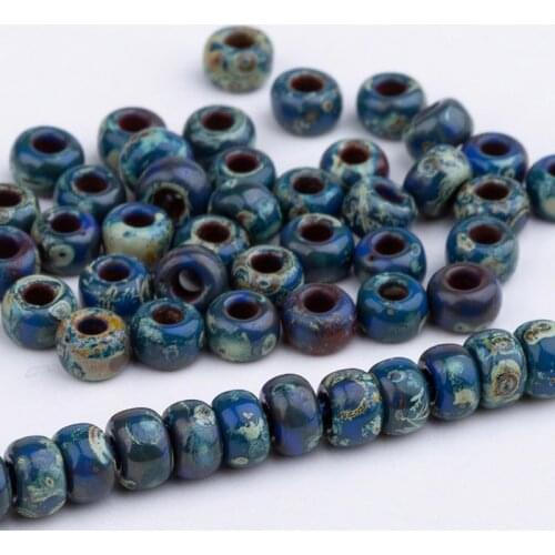 Taidian Miyuki Picasso Beads For Necklace Jewelry Finding 2.0MM 5 Gram/lot About 500 Pieces Picasso Perles