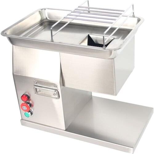 Household Meat Slicer Stainless Steel Fully Automatic0.6KW Small Cut and Cut Slicer Dicing Machine Meat Grinder Meat Machine