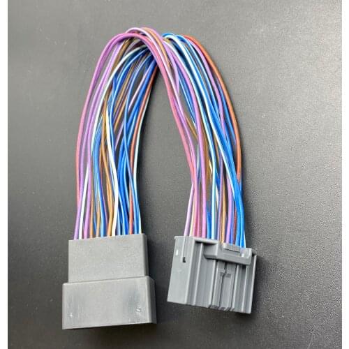 For Honda Accord reversing radar male female plug connector terminal extension cable 2X12 24PIN wire line housing