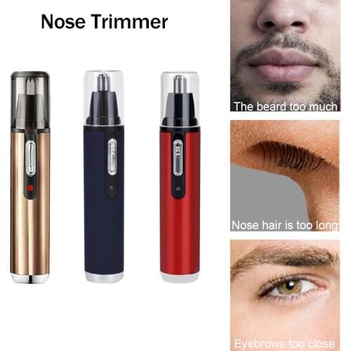 Electric Trimmer for nose Nose and ear trimmer for men Shaving cortapelos nose hair trimmer Nose shaver short nose hairs ears