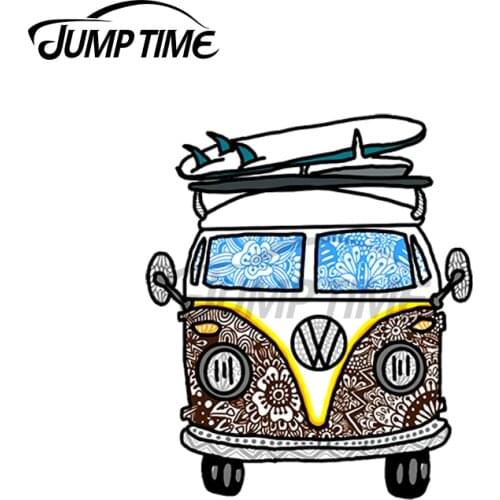 JumpTime 13 x 3.8cm For OBX Van Vintage Surf Decal Cartoon Windshield Car Stickers Motorcycle Personality Motorcycle Decoration