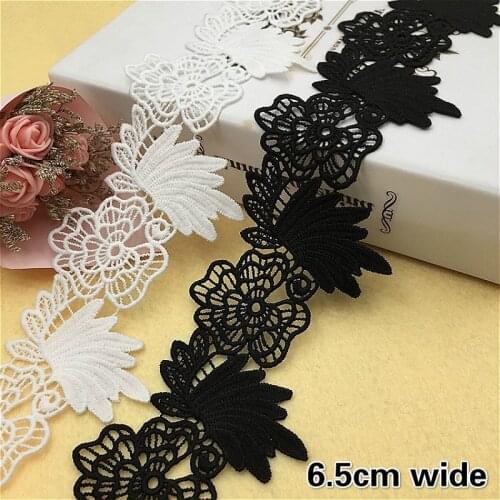 NEW Water-soluble Embroidery Flowers Lace For Crafts Fabric DIY Curtains Home Textile Clothing Underwear Decoration Accessories