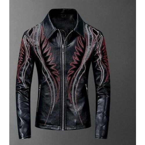 KUBEIYING Men's Faux Leather Jackets
