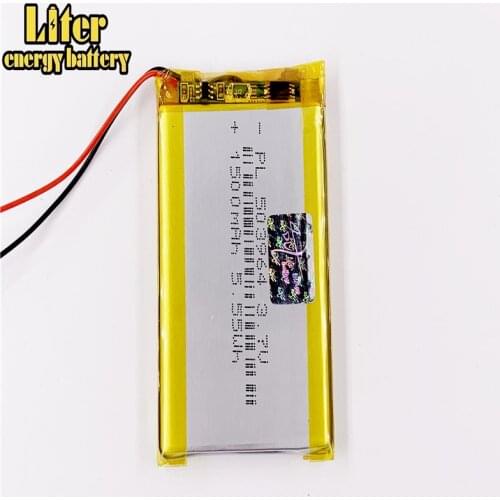 Li ion 3.7V,1500mAH,503964 polymer lithium ion / Li-ion battery for GPS,mp3,mp4,mp5,dvd,bluetooth,model toy mobile bluetoo