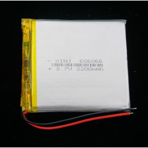 XINJ 3.7V 2200mAh Lithium Polymer LiPo Battery Li ion cell 606066 For GPS Portable TV Video player PAD MID Phone DVD Tablet PC
