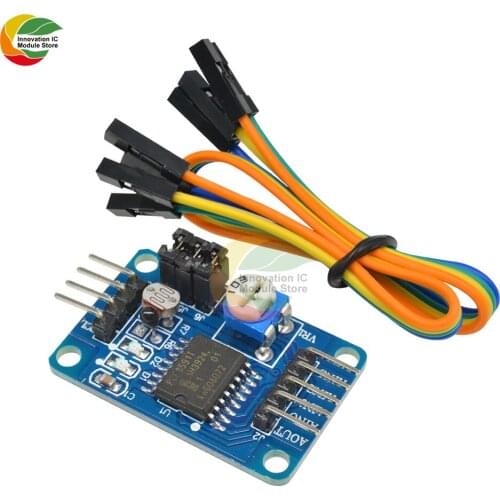 PCF8591 AD/DA Converter Module Analog To Digita Conversion For Arduino Board I2C Serial VSS to VDD Hold Circuit Photoresistor