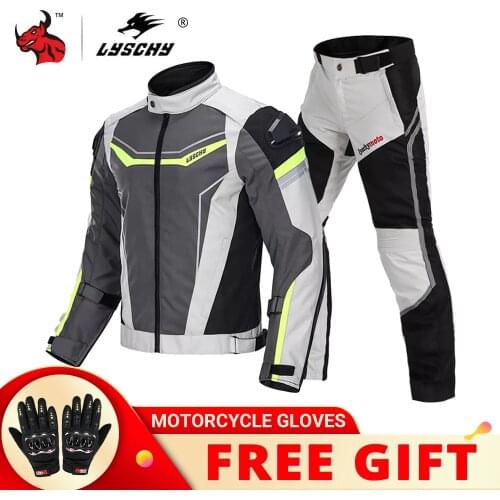 LYSCHY Motorcycle Jackets Riding Motocross Enduro Racing Jacket Moto Jacket Windproof Coldproof Motorbike Clothing Protection