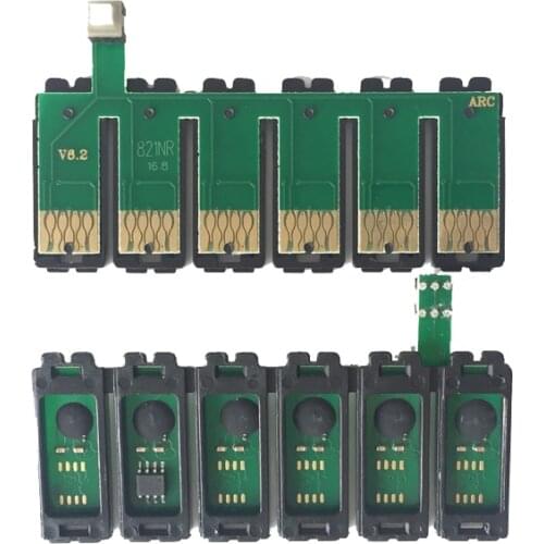 New ARC Chip T821N T0821 Ink Cartridge chips for Epson T50 T59 TX700 TX800 TX820 TX710W TX650 TX810FW RX615 Printer Ciss