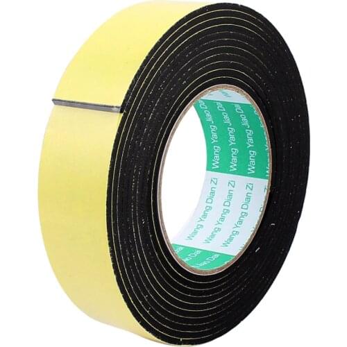 4M 0.8cm 1cm 2cm 3cm Width Single Sided Adhesive Tape Weather Sticky Stripping Sponge Foam Rubber Strip Neoprene Tape Door Seal