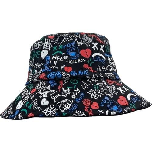 Lil Peep hat Love Lil.Peep Summer Hat Women Men Panama Bucket Cap The Design Flat Visor Sudaderas Cry Baby Fisherman Hat