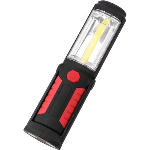 Portable Flashlight Torch COB LED Work Light Magnetic Battery FlashLight Super Bright Pen Pocket Lights Torch Chip Flash Light