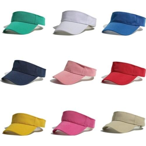 Unisex Outdoor Adjustable Visor Sun Hat Women Men Sunscreen Summer Sport Tennis Caps Fashion Lady Travel Beach Empty Top Hats