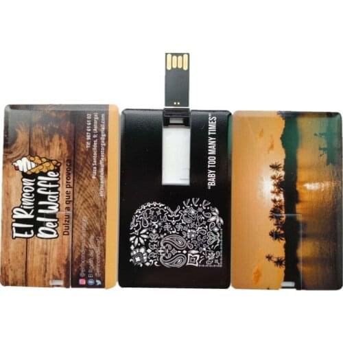 Promotional Gifts 4gb 8gb 16gb Credit Card Shaped Customized Logo Photo Business Card Wholesales Drive (Over 10 PCS Free LOGO)